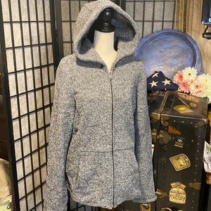 Carole Little Grey Zip Up Hoodie